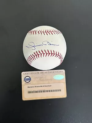 Mariano Rivera Autographed Single Signed OML Baseball Auto Yankees Steiner COA • $244.99