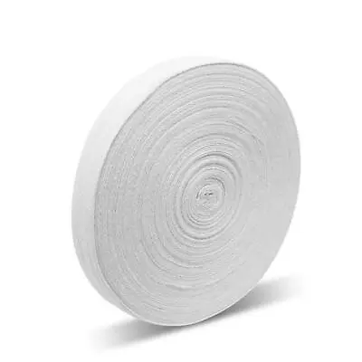 13mm Cotton Tape For Apron & Bunting 50 Meter Roll - White • £7.98