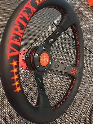 Vertex Steering Wheels 350mm 14' & Momo Quick Release Sport Steering Wheel.  • $175