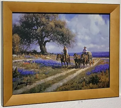 SWEET SMELL OF SPRING Martin Grelle CANVAS Framed S/N LE W/coa - Gold Frame • $199.99