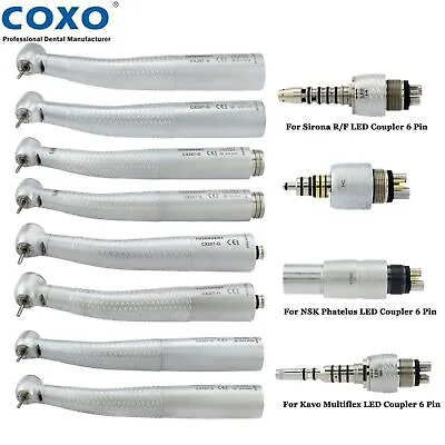 COXO Dental Fiber Optic LED Turbine Handpiece For KAVO Sirona NSK WH Coupling • $45.99