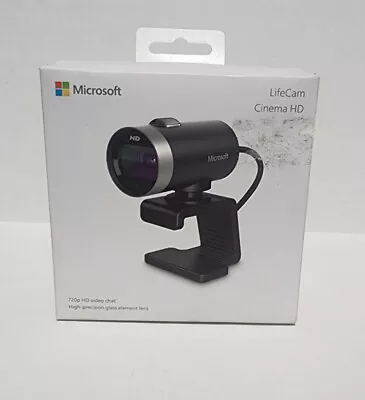 Microsoft LifeCam Cinema 720p HD Webcam - Black • $44.99