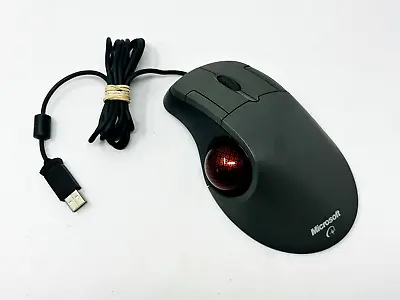 Microsoft Trackball Optical 1.0 Trackball Mouse X08-70386 USB Wired - WORKS! • $44.25