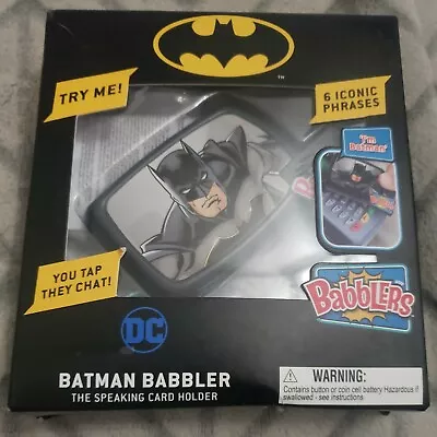 Babbler Batman Talking Keycard Holder With Lanyard 6 Iconic Phrases New • $18