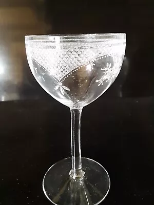 Vintage Fostoria Virginia Clear Etched Liquor Cocktail 1920's • $15