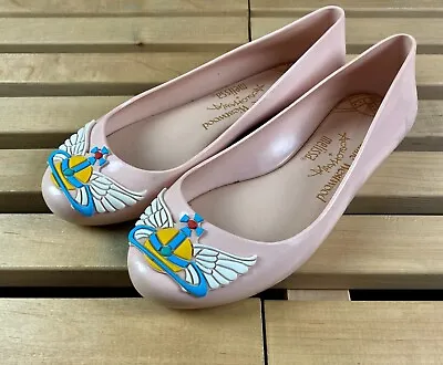 Womens Ballet Pumps Vivienne Westwood Anglomania X Melissa Size EU 36 225 CM • $49