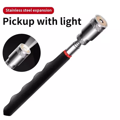 Telescopic Pickup Magnetic Automotive Repair And Inspection Tool With Light • $11.33