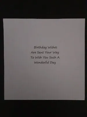 Pack Of 10 Birthday   8 X 8  Card Inserts Great For Card Making • £1.85