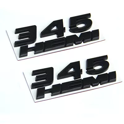 2x OEM Black 345 Emblem 345 Side Badge 3D Logo For 345 Genuine Parts • $28.25