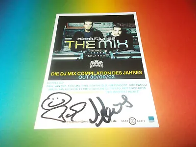 Blank + Jones DJ S Signed Autograph Autograph On Autograph Card • £8.63