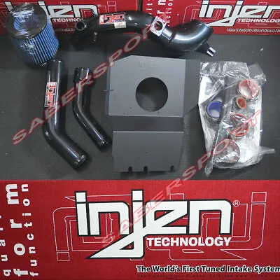 Injen Black Air Intake Kit W/ Upper Intercooler Pipe For 2008-2015 Evolution X • $684.95