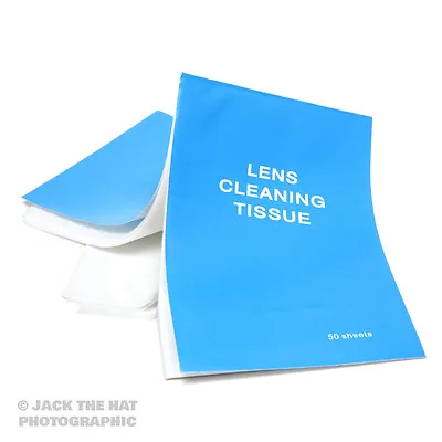 Microfibre Lens Cleaning Tissue Set. Book Of 50 Sheets. For Optics Lenses Etc. • £2.99