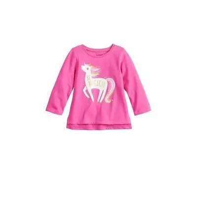 Jumping Beans Be Magical Unicorn Long Sleeve Top Size 18M • $12