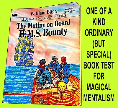 MAGIC! Book Test: Ordinary Mutiny / Bounty Pb PLUS A Real Magic Book + 3 Bonuses • $24.95