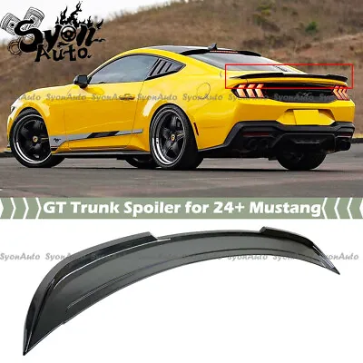 Fits 2024+ Ford Mustang S650 Glossy Black Track Pack Gt Style Trunk Spoiler Wing • $189.99