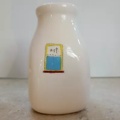 BETH MUELLER Studio Ceramic Window  Art   Milk Jug Vase  Bottle • $24