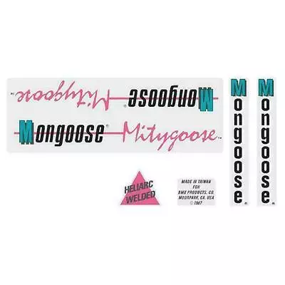 Mongoose - 1987 Mitygoose Decal Set - Old School Bmx • $55