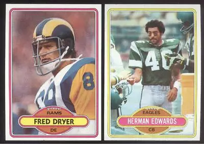 Buy 1 Get 1 Free 1980 Topps Football You Pick #201 - #400  Nmmt * Free Ship * • $1