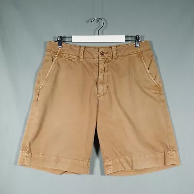 Vintage Polo Ralph Lauren Shorts Mens 32 Brown Bermuda Casual Safari Small Pony • £34.97