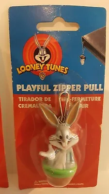$14.99 • Buy New On Card 3D Figure Looney Tunes Bugs Bunny Zipper Pull