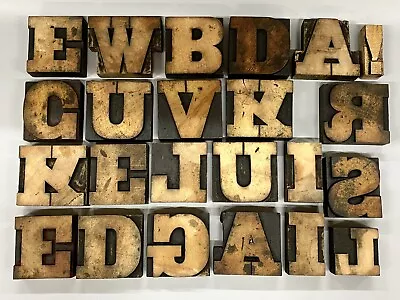 £48 • Buy Fab Collection 1960s WOODEN LETTERPRESS PRINTING BLOCKS * Accrington Observer
