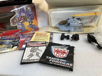 Whirl MIB NR MINT FIG Complete 1985 Vintage Hasbro Action Figure G1 Transformers • $419.95