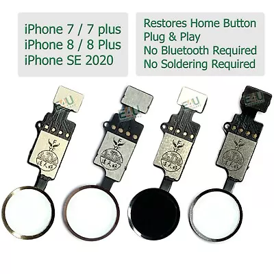 For Apple IPhone 7 To 8 Plus Home Button Flex Functional Restore No Bluetooth • £4.35