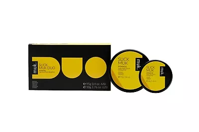 Slick Muk Hair Pomade Gift Pack- 1x 95g & 1x 50g Strong Hold Wax  - Amended Pack • £17.95