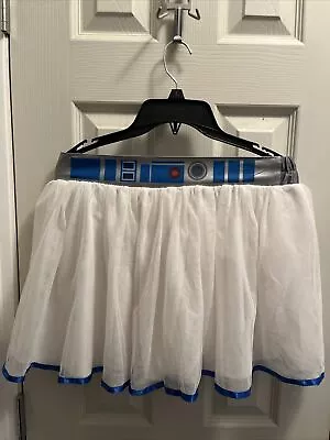 Star Wars R2-D2 White Tutu Skirt Size L/XL Costume • $11.49