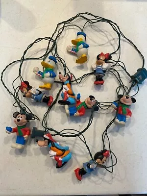 Vintage Disney Christmas Light Strings Mickey Mouse Goofy Donald Duck Minnie • $13.99