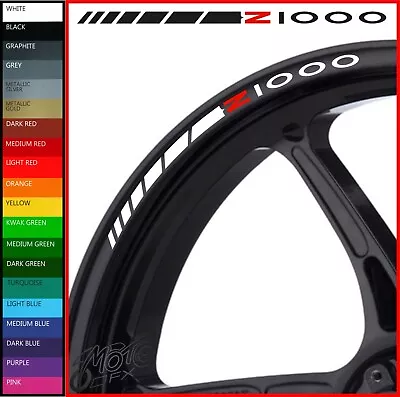 8 X Z1000 Wheel Rim Decals Stickers - 20 Colours Available - Z 1000 R J St Ninja • £9.98