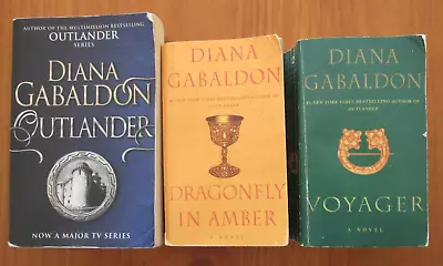 OUTLANDER DRAGONFLY IN AMBER VOYAGER Series Diana Gabaldon Bulk Books 1 2 3 • $14.30