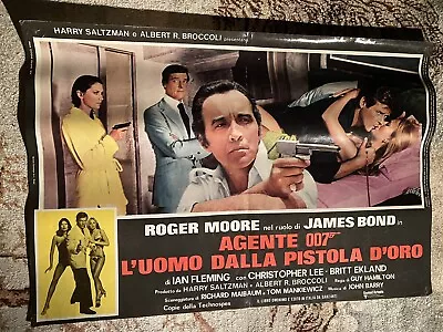 James Bond The Man With The Golden Gun Italian Photobusta Film Poster • £20