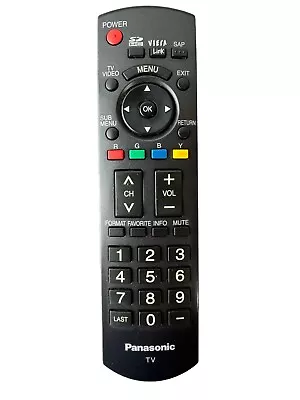 Panasonic N2QAYB000221 TV Remote Control Black TH46PZ80U TC37LZ85 TC37LZ85X • $11.25