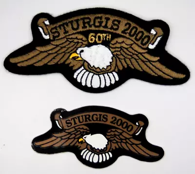 Vintage Harley-Davidson Sturgis 2000 Patch And Sticker • $13.99