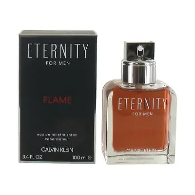 Calvin Klein Eternity Flame 100ml Eau De Toilette Spray For Men NEW - HIM - EDT • £26.99