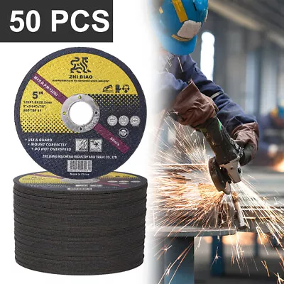 50pcs 125mm Angle Grinder 5  Cutting Discs Thin Cut Off Wheels For Metal Steel • $35.59