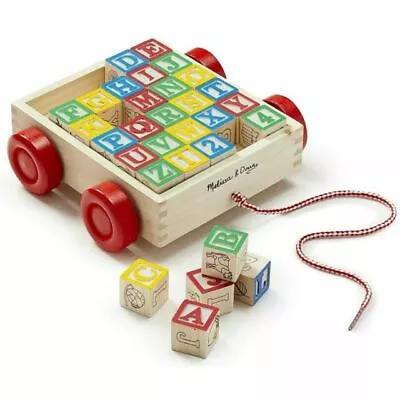 Mellissa & Doug Classic ABC Block Cart • $8.88