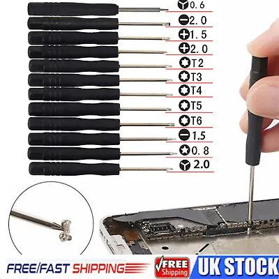 Mini Screwdriver Set 12X Precision Mini Jeweller Laptop Phone Watch Repair Tool • £5.63