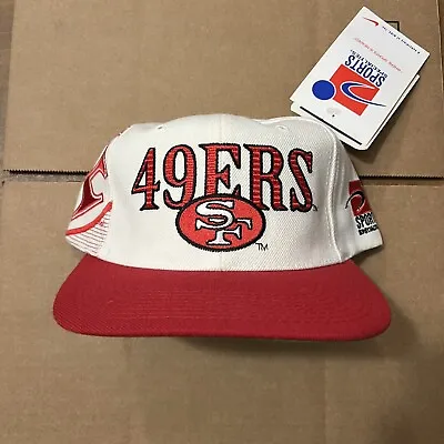 Vintage San Francisco 49ers Snapback Hat Sports Specialties Laser Shadow Script • $150