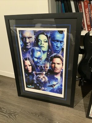 $229 • Buy GUARDIANS OF THE GALAXY Framed Sideshow Fine Art By Tsuneo Sanda Art Print