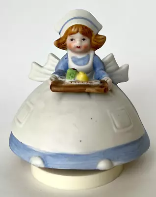 Vintage Price Porcelain Figural Nurse Music Box Made In Taiwan • $9.59