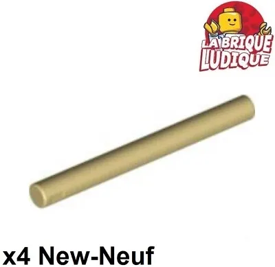 Lego 4x BAR 4L BAR Sabre Lightsaber Sabre Laser Blade Beige/Tan 30374 New • $4.09