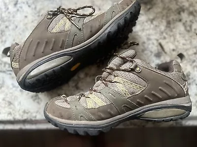 Merrell Vibram Women's 8 Hiking Shoes Brindle Waterproof J52410 - EUC • $14