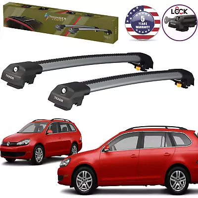 Fits VW Jetta SportWagen 2009-2014 Roof Racks Cross Bars Luggage Cargo Carrier • $129.99