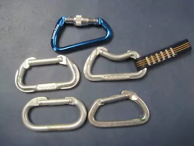 Set Of Five Carabiners Mixed Lot Omega DMM Merlin Quickdraw  Metolius Campmor • $34.99