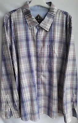 £12.50 • Buy Jack Murphy Mens  Shirt  Checkered   Long Sleeve  100% Cotton  Lilac/Purple 2XL 