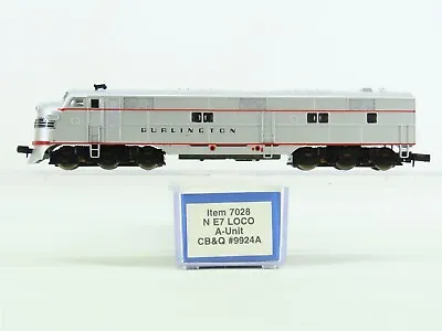 N Scale Life-Like 7028 CB&Q Burlington Route EMD E7A Diesel Locomotive #9924A • $99.95