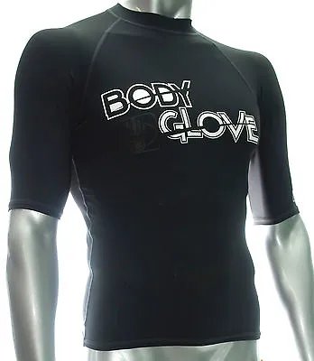 Body Glove Rash Guard Basic Men Black Lycra T-Shirt Swim Kite Surf • $74.50