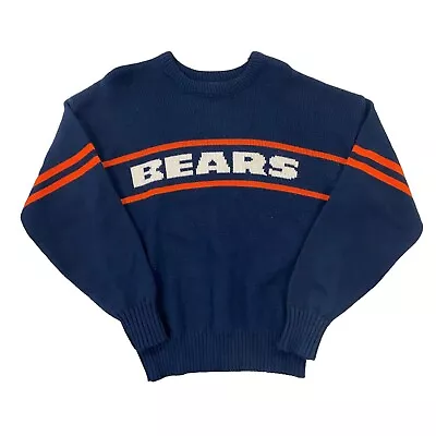 Vintage Chicago Bears NFL MIKE DITKA Sweater Wool Blend Size Small Made In USA • $150